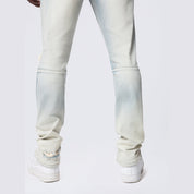 Smoke Rise Slim Vintage Washed Jeans - Ombre Blue