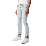 Smoke Rise Vintage Washed Slim Denim Jeans - Santorini Blue