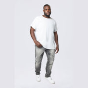 Smoke Rise Big and Tall Big and Tall - Wave Effect Jeans - Eris Grey