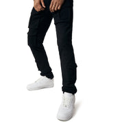 Smoke Rise 10 Pocket Slim Twill Pants - Black