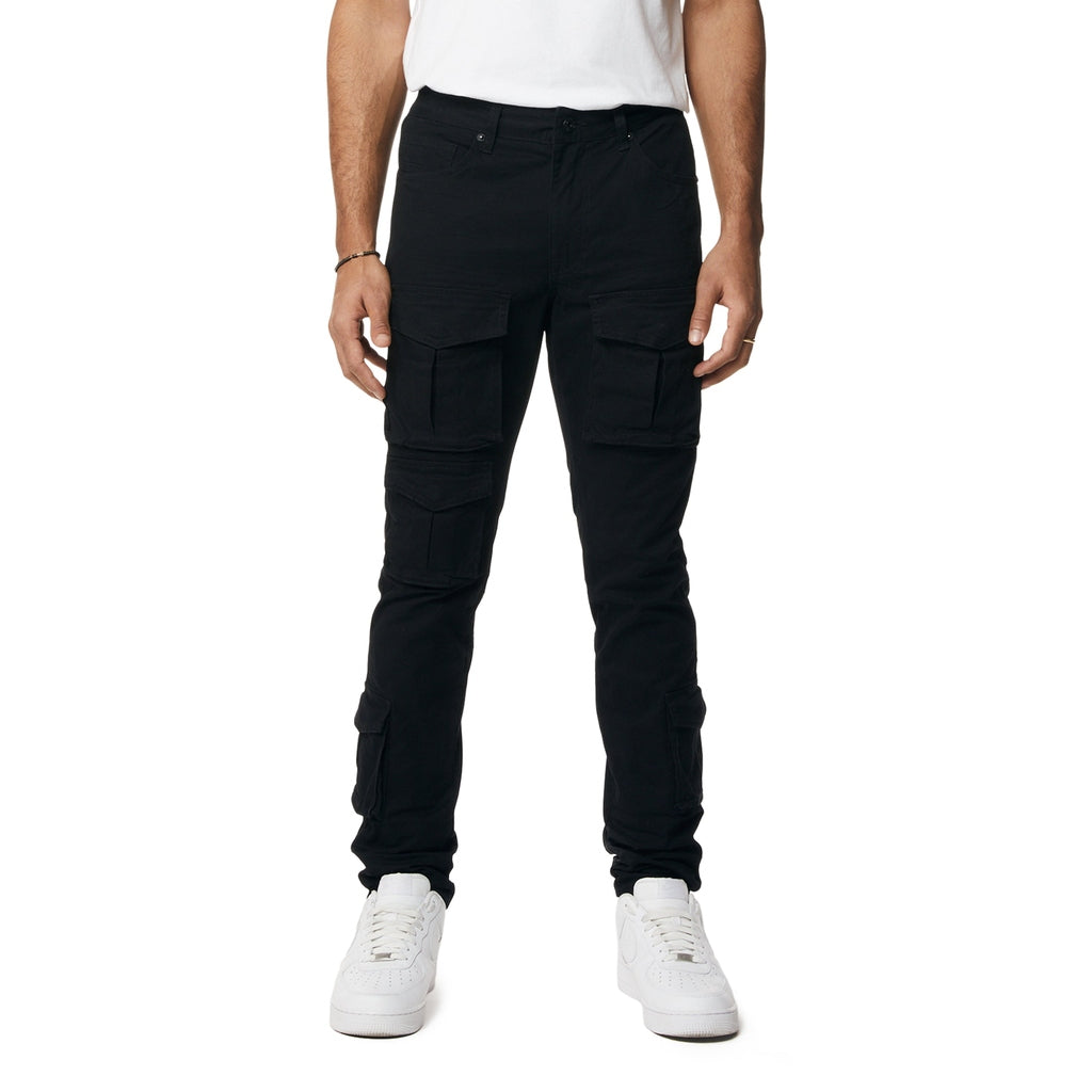 Smoke Rise 10 Pocket Slim Twill Pants - Black