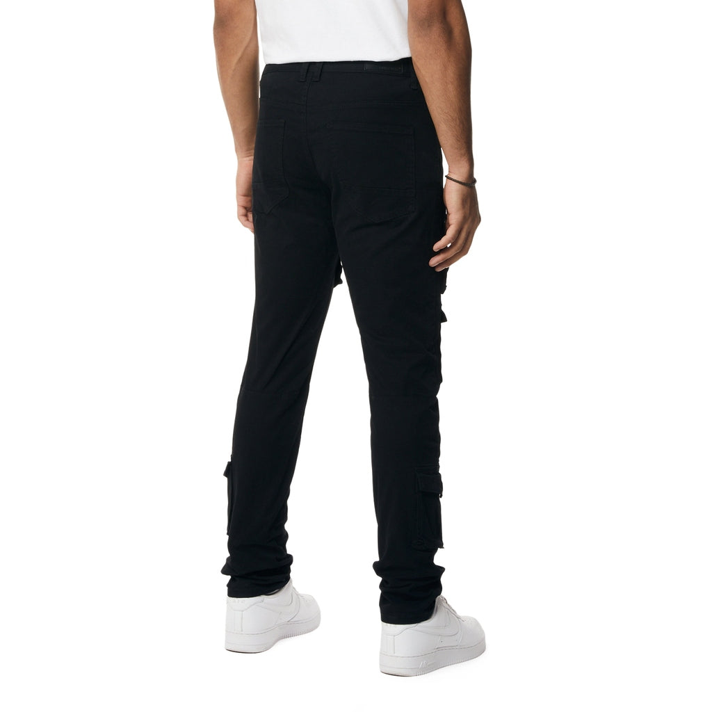 Smoke Rise 10 Pocket Slim Twill Pants - Black