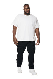 Big and Tall - 10 Pocket Twill Pants - Black