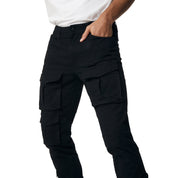 Smoke Rise 10 Pocket Slim Twill Pants - Black