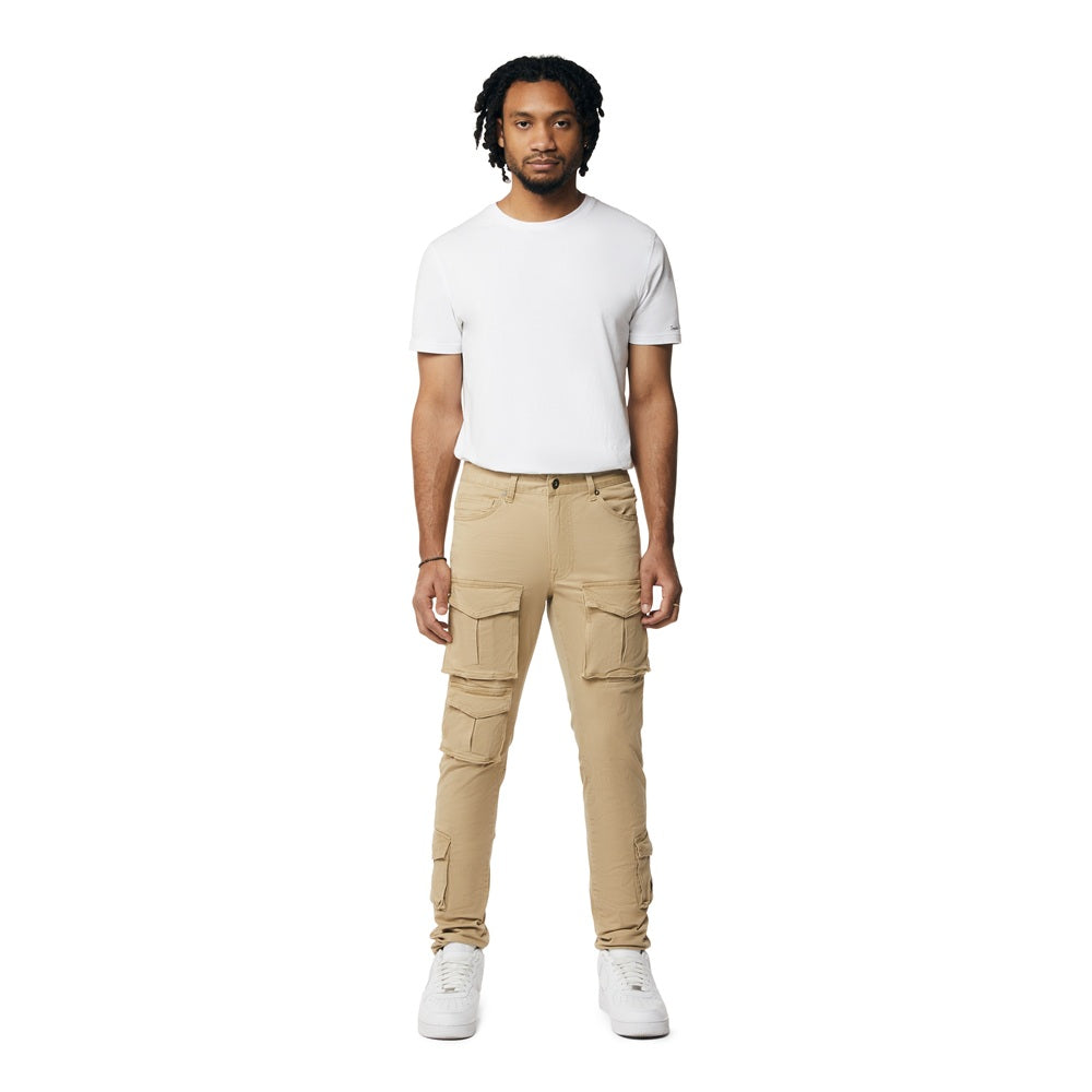 Smoke Rise 10 Pocket Slim Twill Pants - Khaki