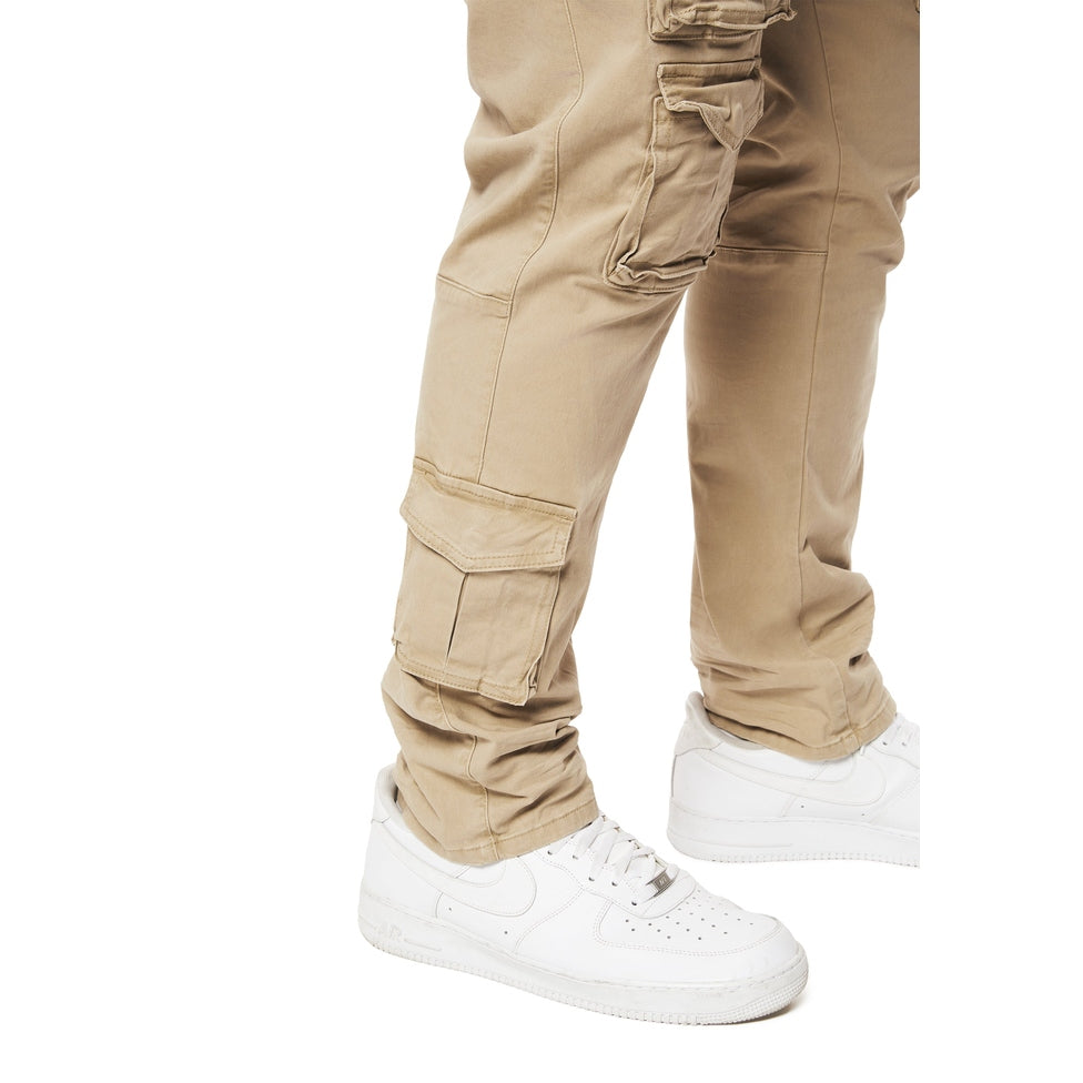 Smoke Rise Big and Tall Big and Tall - 10 Pocket Twill Pants - Khaki