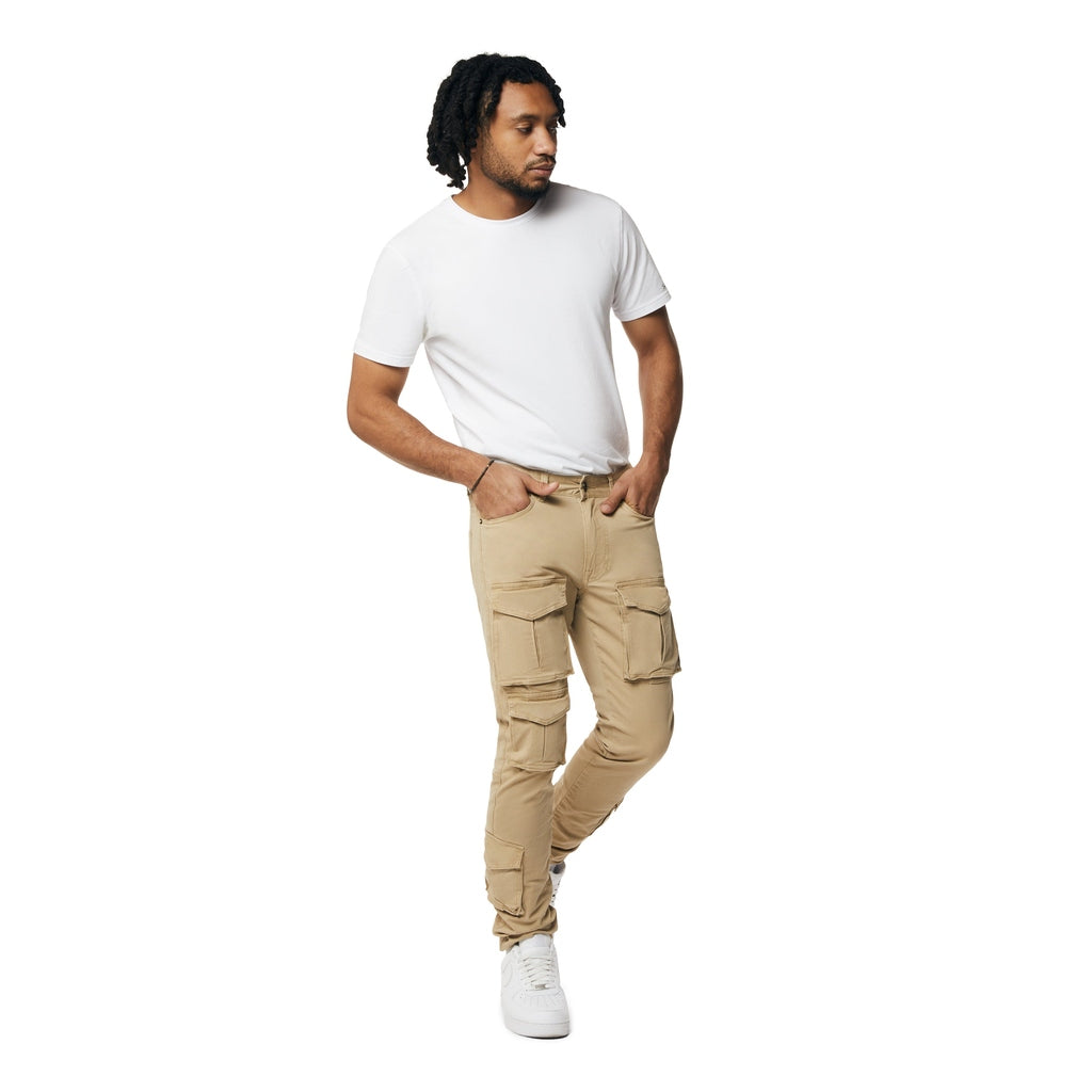 Smoke Rise 10 Pocket Slim Twill Pants - Khaki