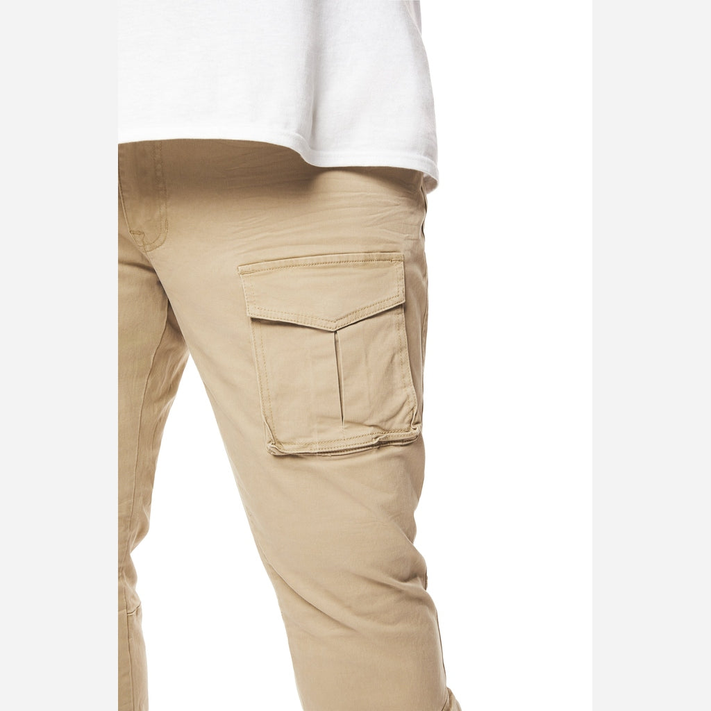 Smoke Rise Big and Tall Big and Tall - 10 Pocket Twill Pants - Khaki