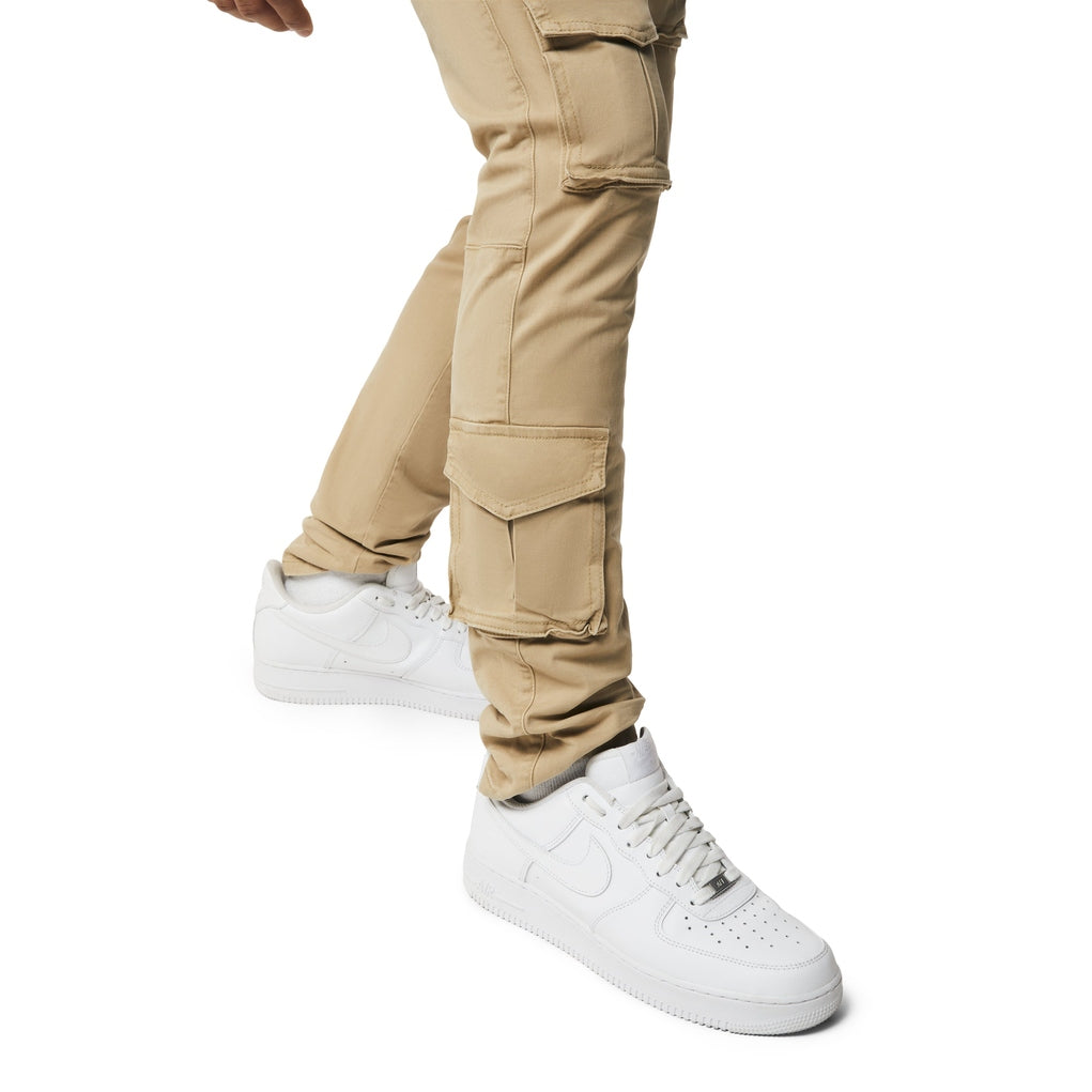 Smoke Rise 10 Pocket Slim Twill Pants - Khaki