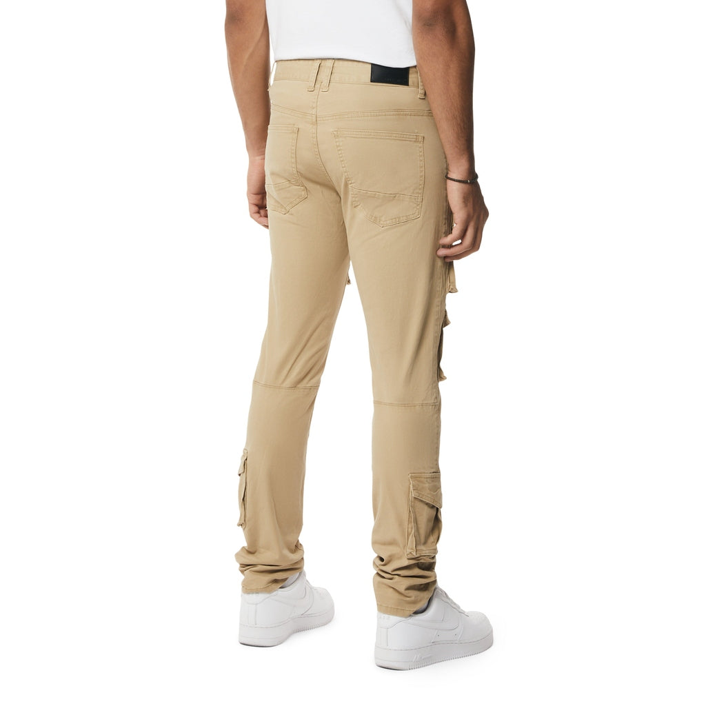 Smoke Rise 10 Pocket Slim Twill Pants - Khaki