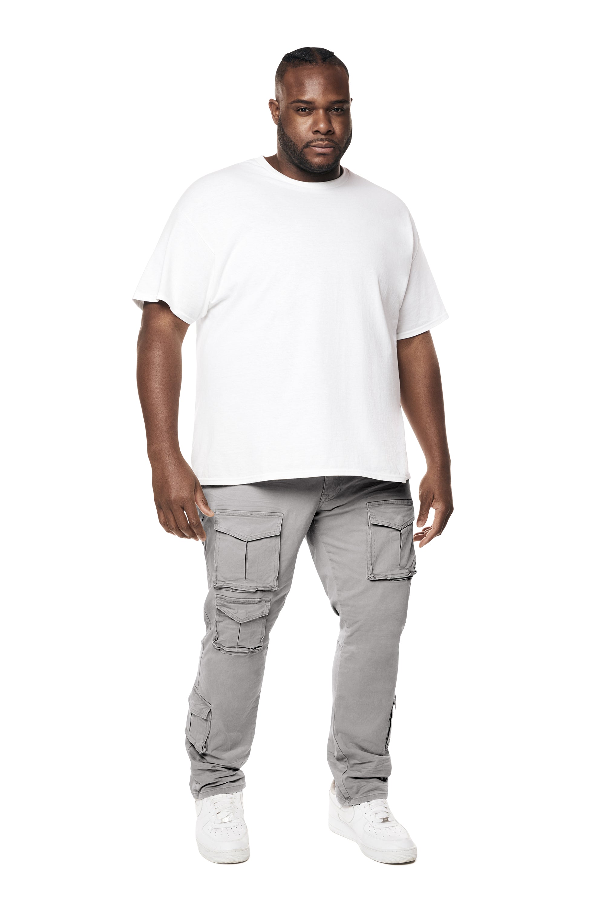Big and Tall - 10 Pocket Twill Pants - Ultimate Grey