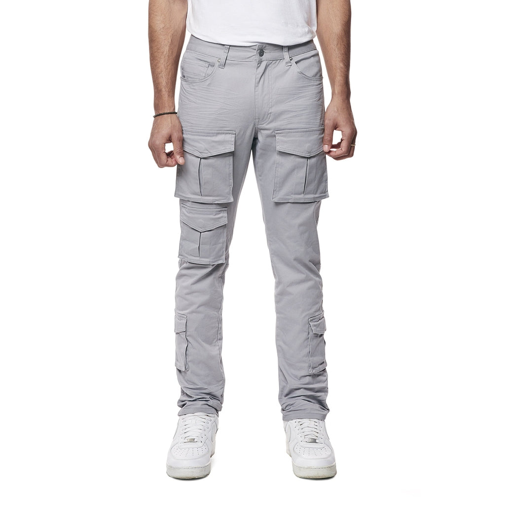 Smoke Rise 10 Pocket Slim Twill Pants - Ultimate Grey