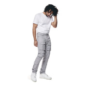 Smoke Rise 10 Pocket Slim Twill Pants - Ultimate Grey