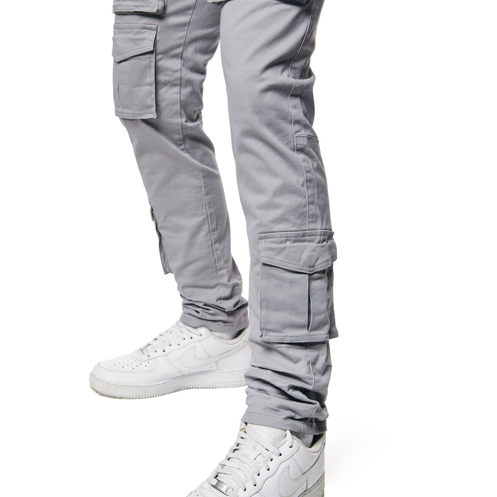 Smoke Rise 10 Pocket Slim Twill Pants - Ultimate Grey