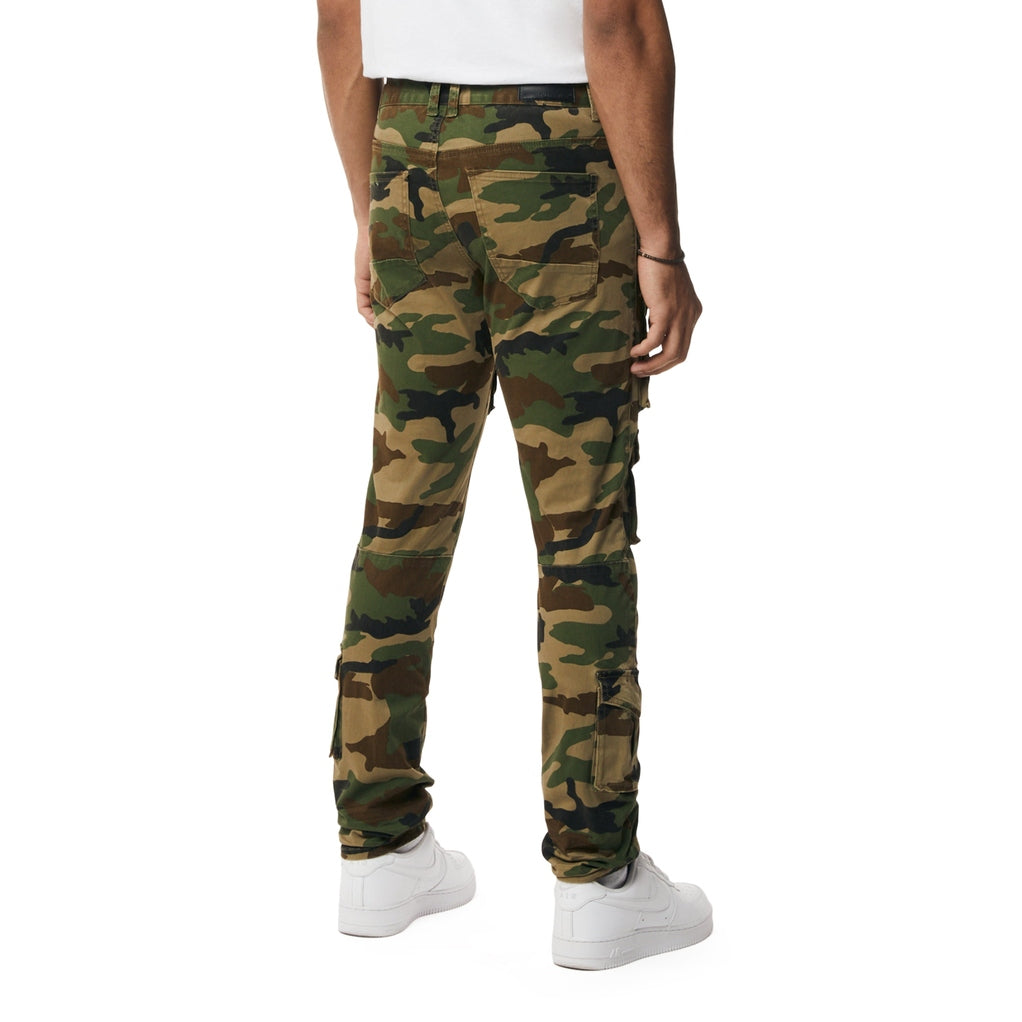 Smoke Rise 10 Pocket Slim Twill Pants - Wood Camo