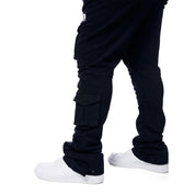 Smoke Rise Big and Tall Big and Tall - Utility Heavy Washed Denim Overalls - Jet Black