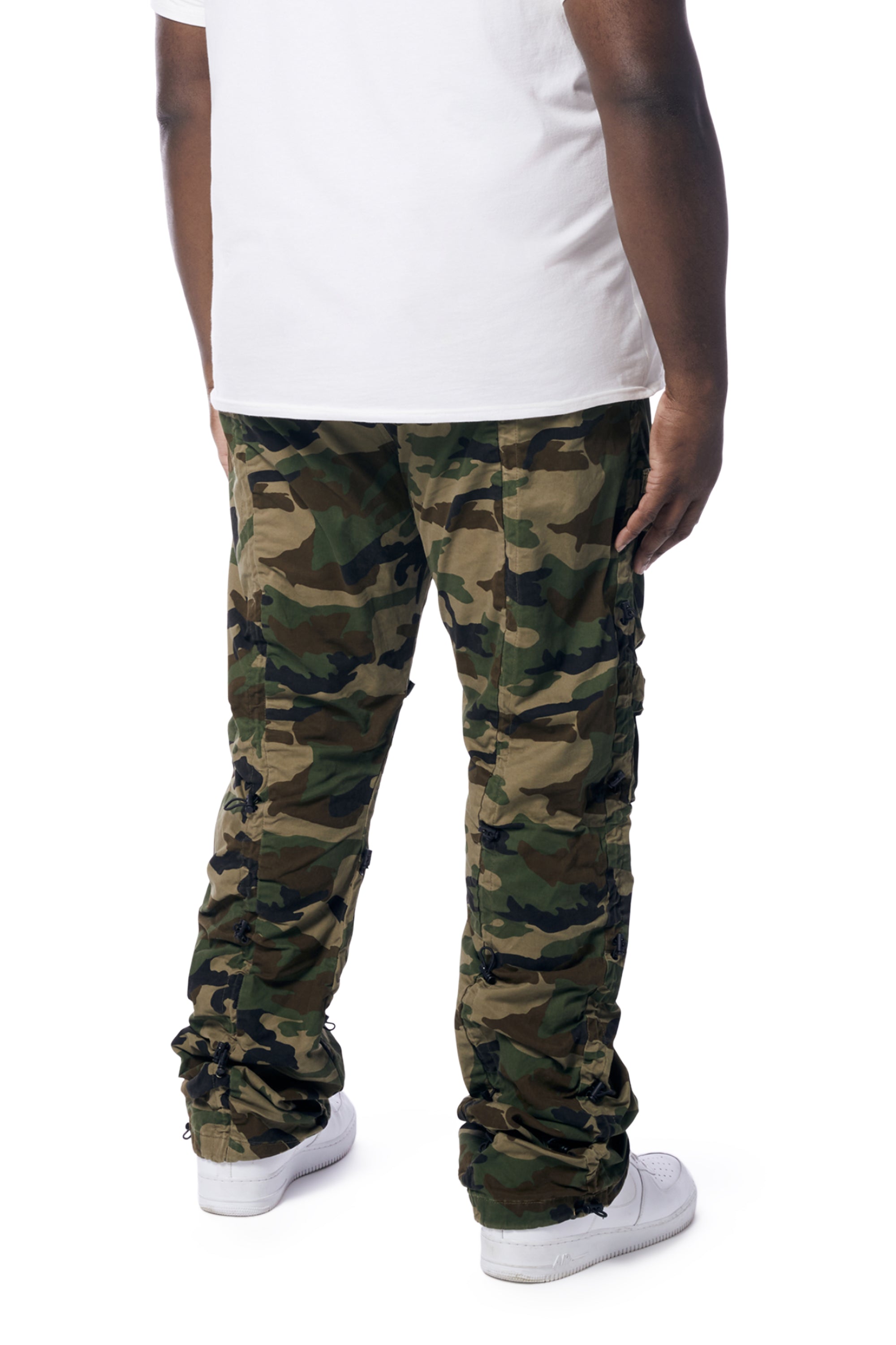 Big and Tall - Utility Bungee Twill Pants - Wood Camo