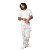 Smoke Rise Utility Bungee Twill Pants - White Camo