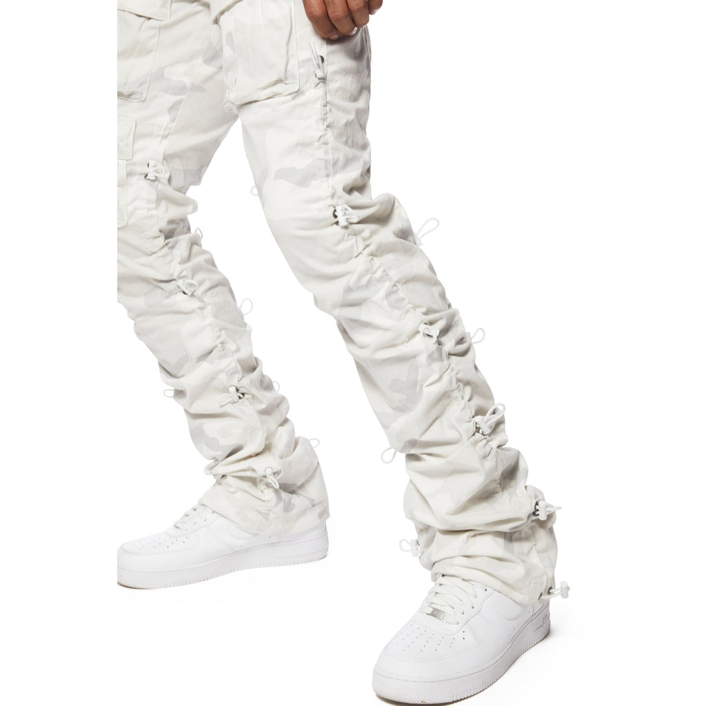 Smoke Rise Utility Bungee Twill Pants - White Camo