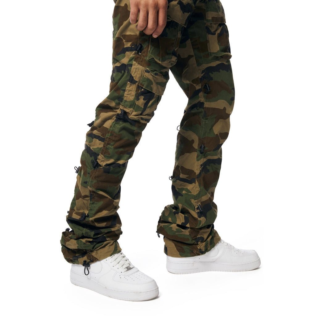 Smoke Rise Utility Bungee Twill Pants - Wood Camo