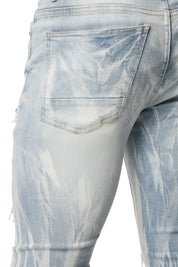 Vertical Lightning Super Skinny Jeans - Montauk Blue