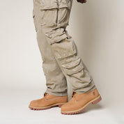 Retro Cargo Splattered Twill Pants - Cortado