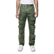 Smoke Rise Airbrushed & Heavy Splattered Twill Pants - Vintage Army