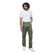 Smoke Rise Airbrushed & Heavy Splattered Twill Pants - Vintage Army