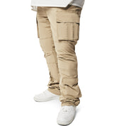 Smoke Rise Big and Tall Big and Tall - Utility Multi Pocket Stacked Twill Pants - Khaki