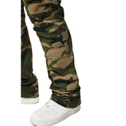 Smoke Rise Big and Tall Big and Tall - Utility Multi Pocket Stacked Twill Pants - Wood Camo