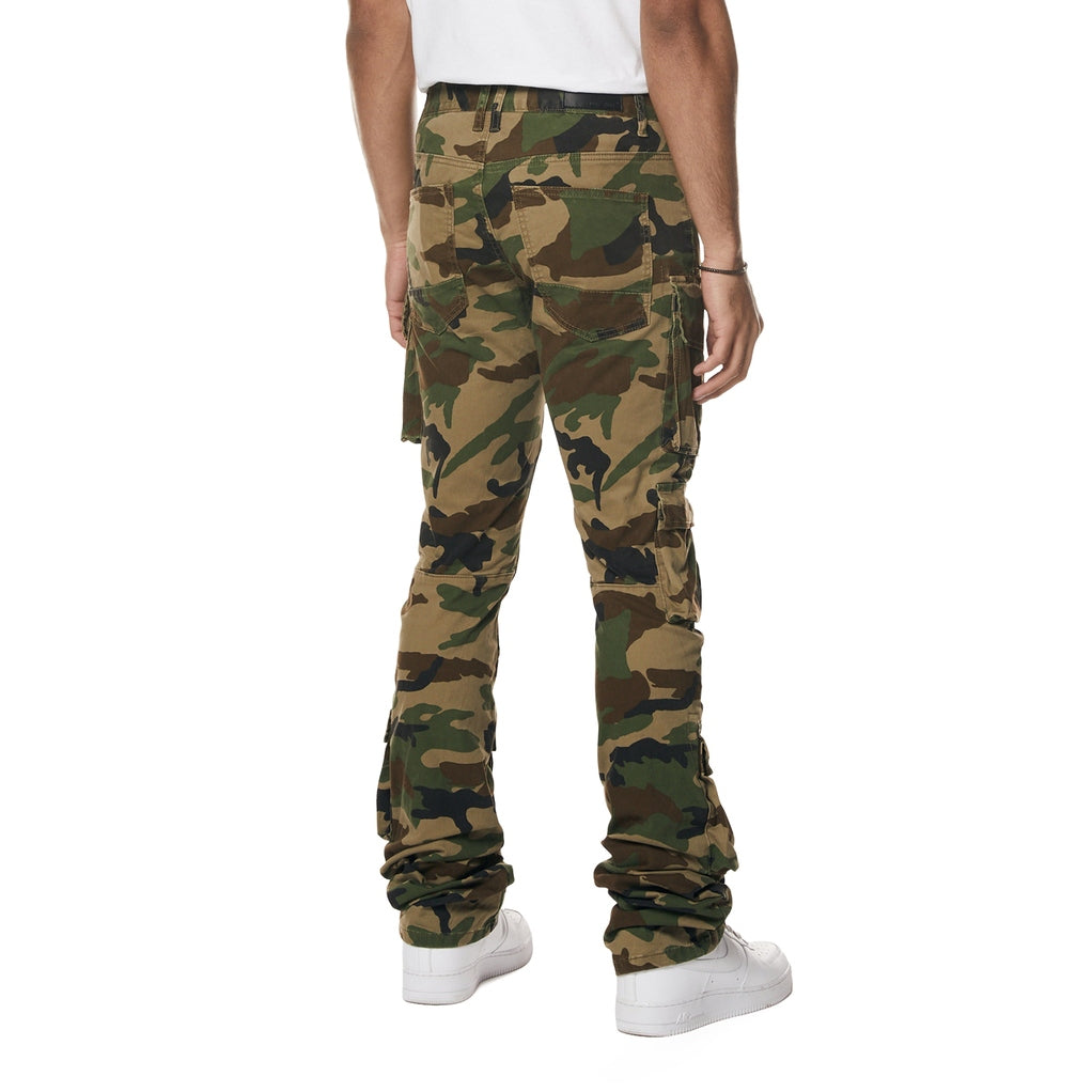 Smoke Rise Utility Multi Pocket Stacked Twill Pants - Wood Camo