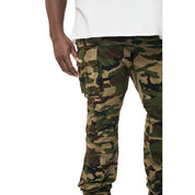 Smoke Rise Big and Tall Big and Tall - Utility Multi Pocket Stacked Twill Pants - Wood Camo