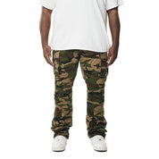 Smoke Rise Big and Tall Big and Tall - Utility Multi Pocket Stacked Twill Pants - Wood Camo