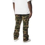 Smoke Rise Big and Tall Big and Tall - Utility Multi Pocket Stacked Twill Pants - Wood Camo
