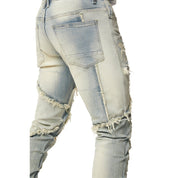 Smoke Rise Patchwork R&R Stacked Jeans - Seville Blue