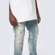 Smoke Rise Big and Tall Big and Tall - Vintage Washed Jeans - Adonis Blue