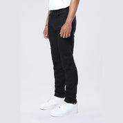 Smoke Rise Slim Tapered Vintage Washed Jeans - Jet Black