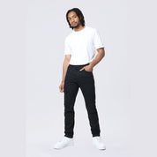 Smoke Rise Slim Tapered Vintage Washed Jeans - Jet Black