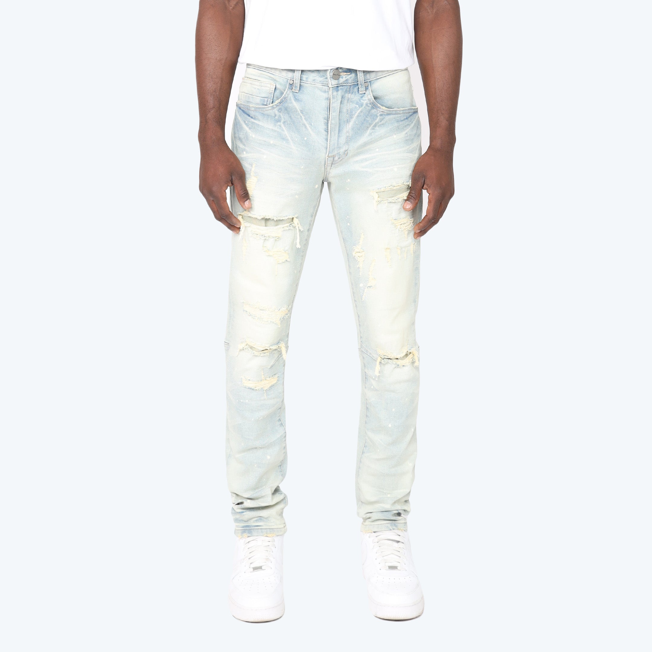 Slim Heavy Vintage Washed Jeans