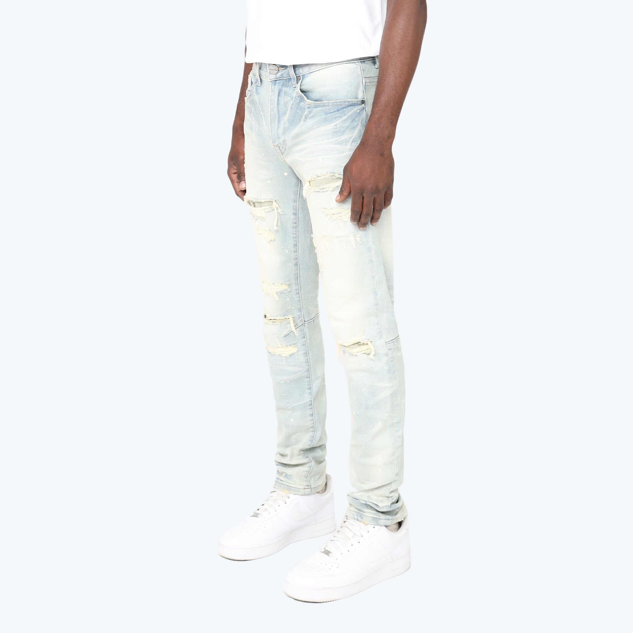 Slim Heavy Vintage Washed Jeans