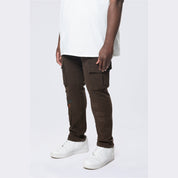 Smoke Rise Big and Tall Big and Tall - Embroidered Cargo Twill Pants - Bison