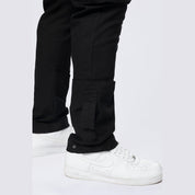 Smoke Rise Big and Tall Big and Tall - Cargo Strap Canvas Overalls - Black