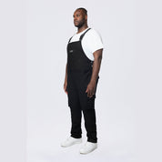 Smoke Rise Big and Tall Big and Tall - Cargo Strap Canvas Overalls - Black