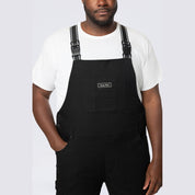 Smoke Rise Big and Tall Big and Tall - Cargo Strap Canvas Overalls - Black