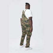 Smoke Rise Big and Tall Big and Tall - Cargo Strap Canvas Overalls - Wood Camo