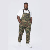 Smoke Rise Big and Tall Big and Tall - Cargo Strap Canvas Overalls - Wood Camo