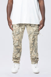 Big and Tall - Multi Cargo Pocket Pants - Khaki Hunting Camo