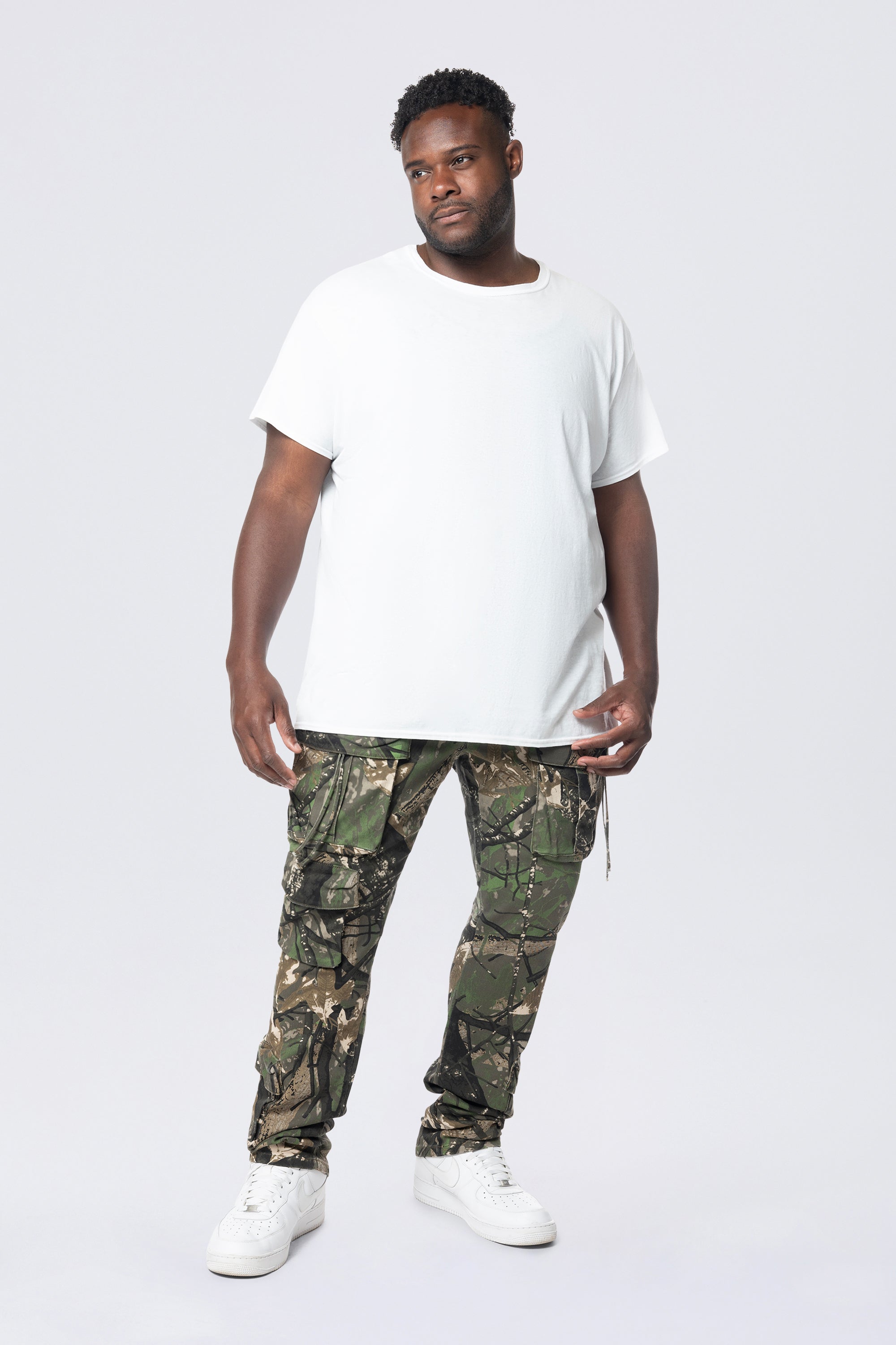 Big and Tall - Multi Cargo Pocket Pants - Tree Camo