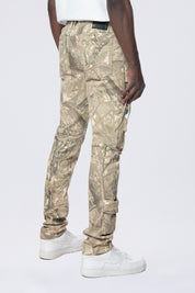 Slim Multi Cargo Pocket Pants - Khaki Hunting Camo