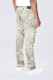 Slim Multi Cargo Pocket Pants - Khaki Hunting Camo